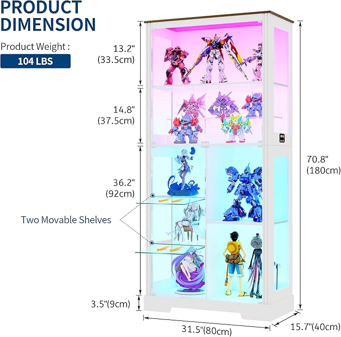 HNEBC Glass Display Cabinet