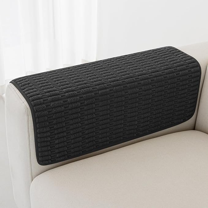Foxdecor Couch Arm Covers Sofa Armrest Covers, Arm Chair Covers Set of 2