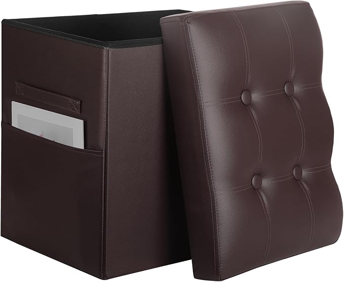 Storage Ottoman, Slim Tall Foot Stool