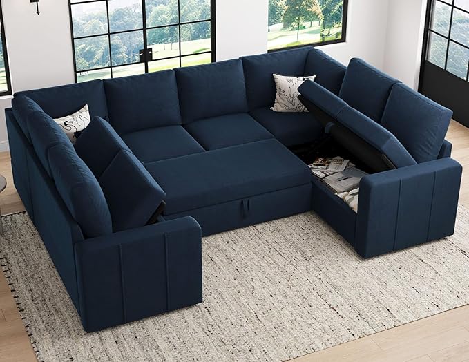 Belffin Modular Sectional Sleeper Sofa Bed