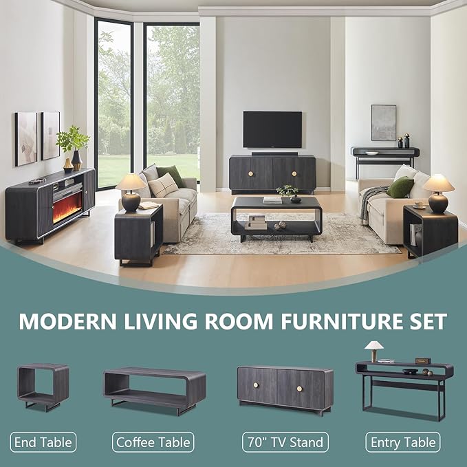 IFGET 70" Modern TV Stand for TVs Up to 80 inches, TV Console