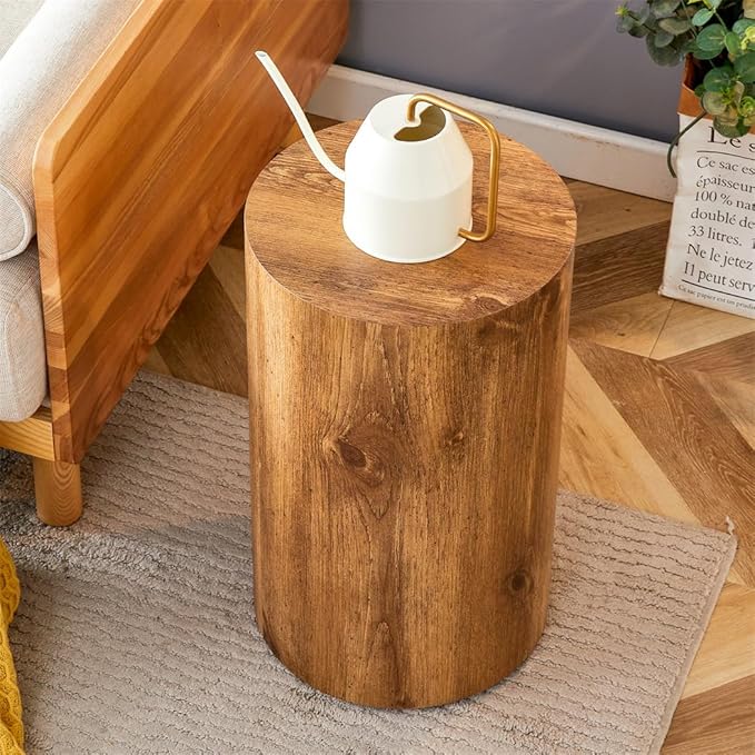 Round Side Table, End Table Living Room Table, Sofa Couch Bedside Table