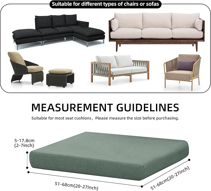 Outdoor Cushion Covers Set, Replacement