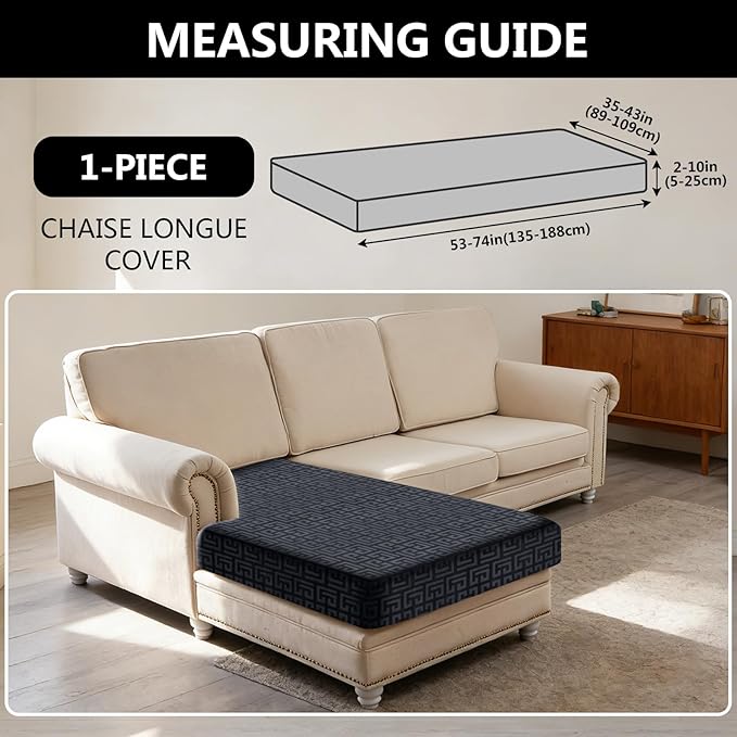 UNBBRRL Stretch Couch Seat Cushion Cover