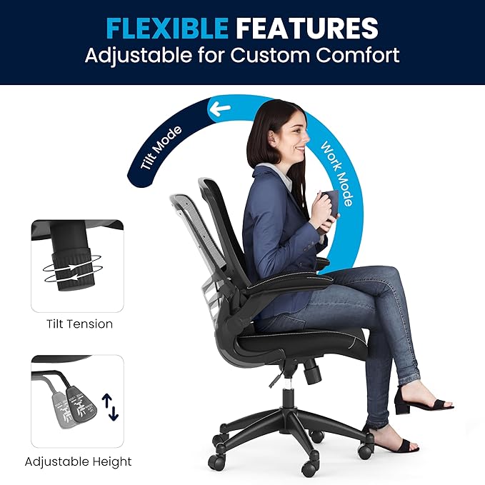 Flash Furniture Kelista Mid-Back Swivel Office Chair
