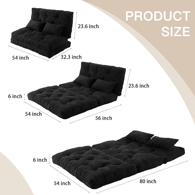 Folding Sofa Bed, Convertible Sleeper Chair
