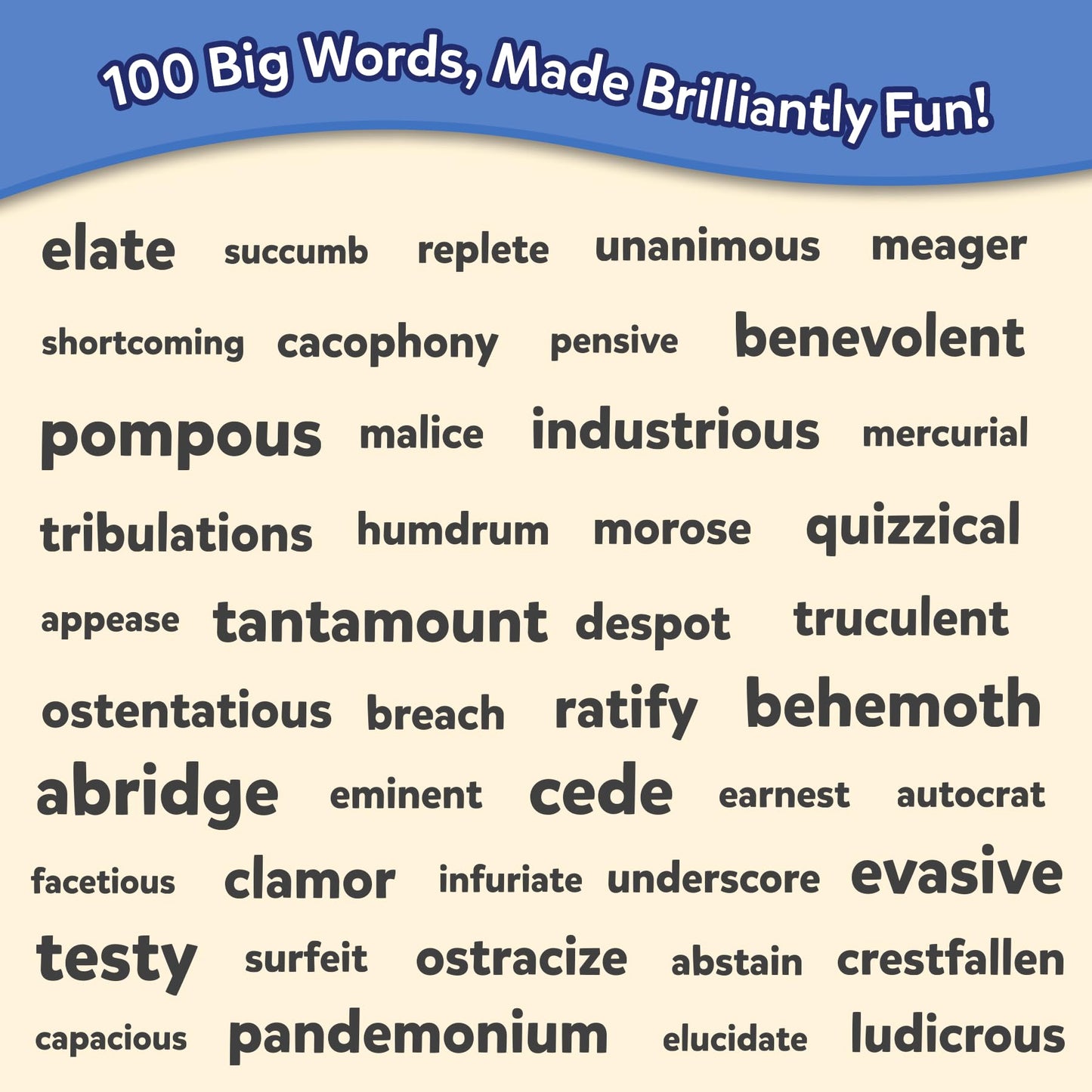 Skillmatics Vocabulary Flash Cards for Kids - Learn 100 Words with Wordplay, Visuals & Soundplay, Educational Gift for Ages 10, 11, 12, & Up, Screen-Free Language Game