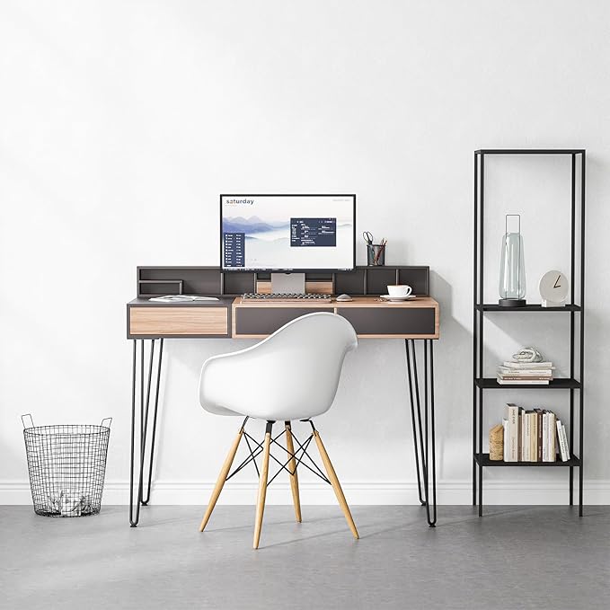 SMARTSTANDARD Hairpin Table Legs 32 Inch, 3/8" Solid Metal Legs