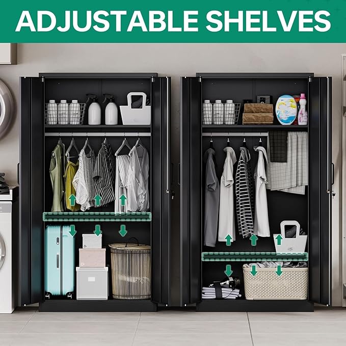 Letaya Metal Wardrobe Cabinets