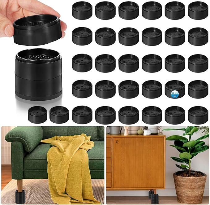 Bed Risers 1 inch, 2 inch, 3 inch, 4 inch Heavy Duty, Adjustable Furniture Riser