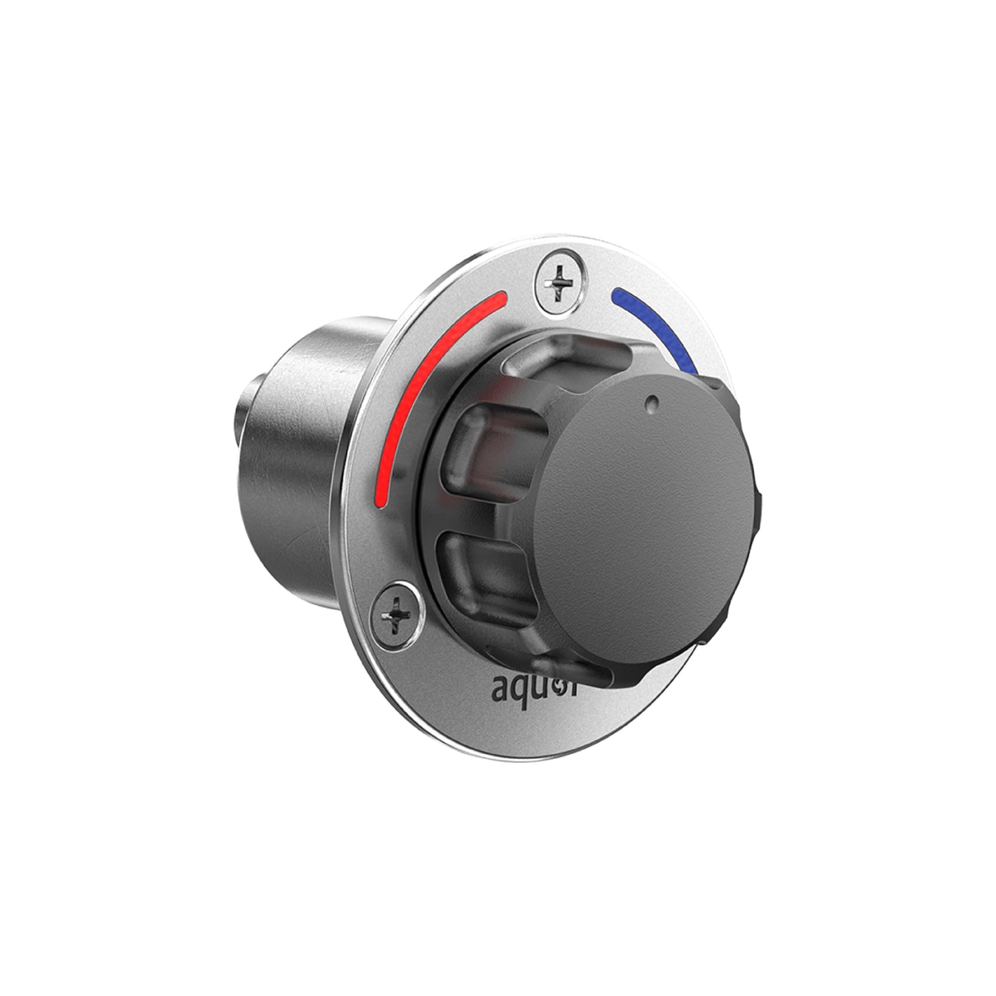 Aquor Utility Mixing Valve, Compact G1/2 inch Thermostatic Mixing Valve with Hot/Cold Temperature Control, Hydrant Pairing for Boat, Marine, and RV Outdoor Shower, Stainless Steel
