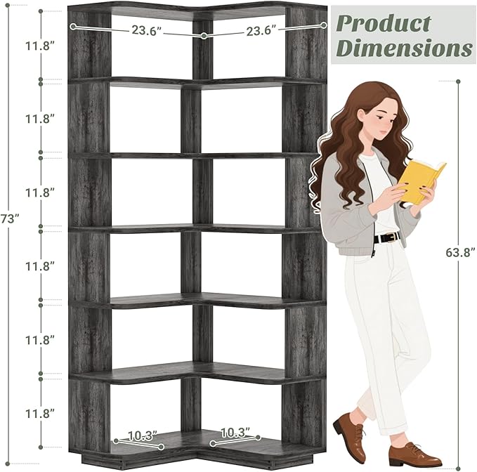 Armocity Corner Book Shelf