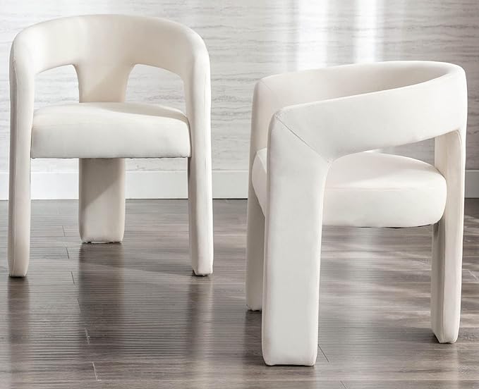 VESCASA Velvet Barrel Dining Chair