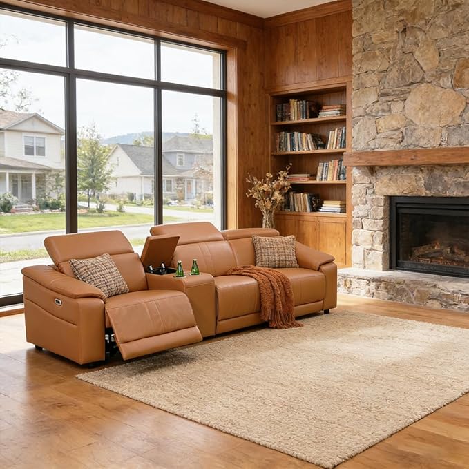 Power Recliner Sofa Set, Reclining Sectional Sofa Couch