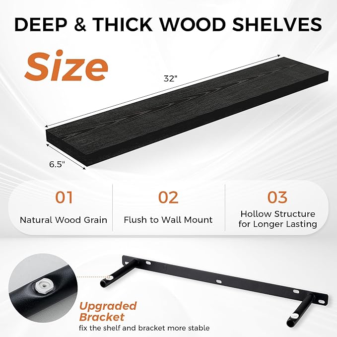 Fun Memories 32Inch Floating Shelves