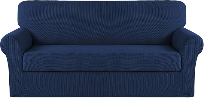 Turquoize Stretch Sofa Slipcover 2 Pieces Sofa Cover Couch Cover