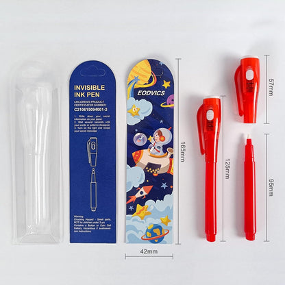 Invisible Ink Pens, 28 Pack Spy Pen Invisible Disappearing Ink Pen with UV Light, Upgrade Exquisite Packaging Magic Pen for Secret Message, Birthday Party, and Kids Halloween Goodies Bags Toy