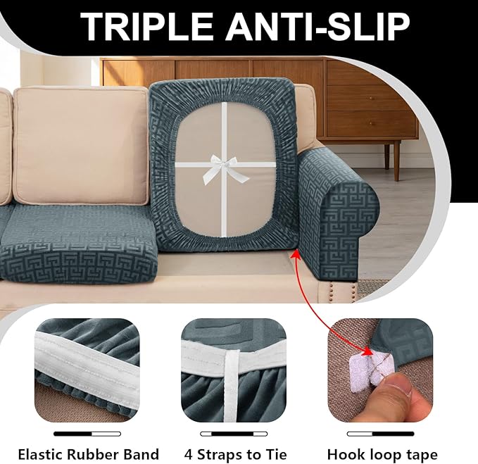 UNBBRRL Stretch Couch Seat Cushion Cover