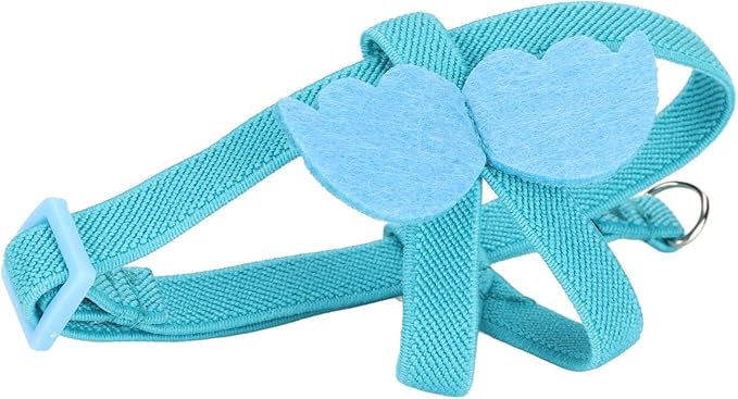 Pet Parrot Bird Harness Leash, Adjustable Parrot Nylon Leash Bird Flight Harness Vest, Bird Flying Clothes with Rope Parrot Flight Suit with Leash for Parakeets Cockatiels Conures Budgies(M)