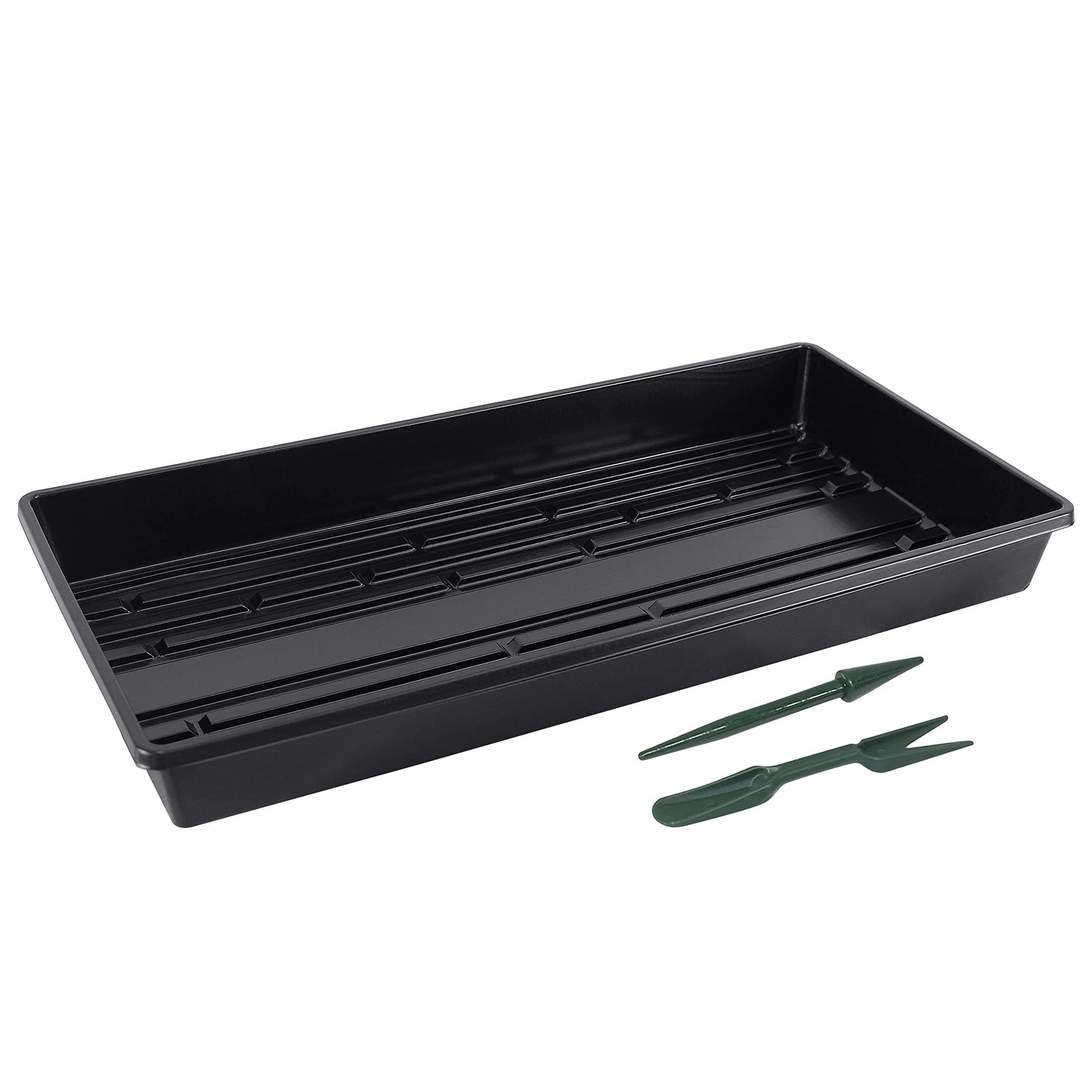 Gardzen 10 Pack Seed Trays, Reusable Plant Grow Trays, Ideal for Seed Starting, Microgreens, Indoor Gardening, and Greenhouse Plant Nurseries - No Drain Holes, 20"x10"