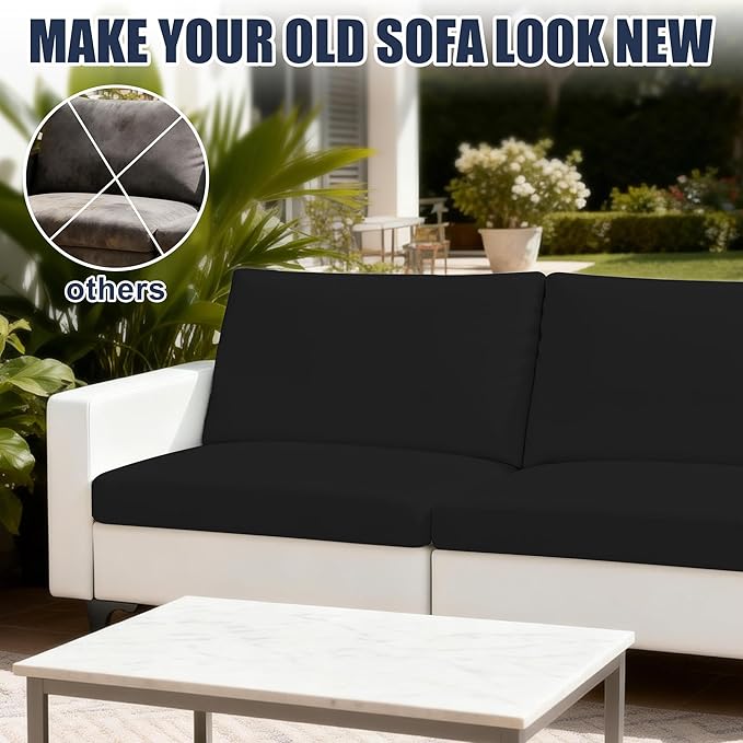 Patio Stretch Cushion Covers, Chair Cushion Covers& Sofa Replacement Slipcovers
