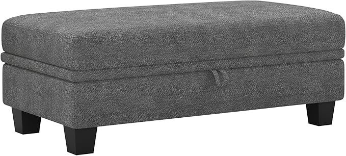 Belffin Fabric Large Ottoman