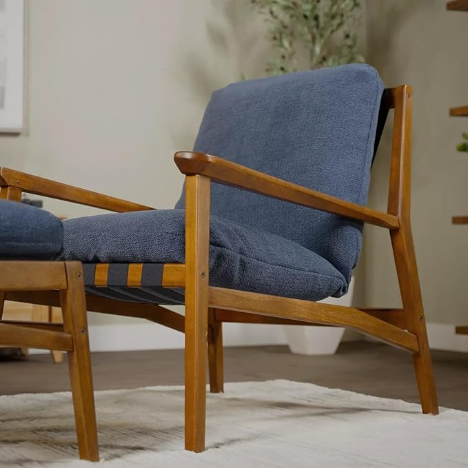 Grain Wood Furniture Solid Wood Mid Century Lounge Chair