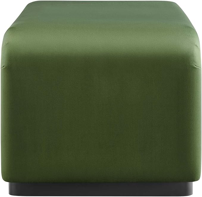 Modway EEI-6735-BLK-MOS Koda Performance Velvet Waterfall Ottoman