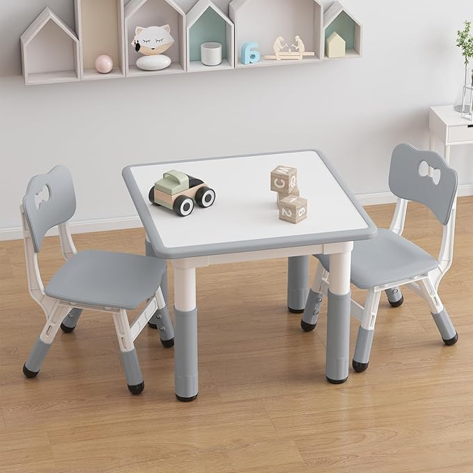 GAOMON Kids Table and 2 Chairs Set