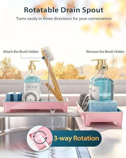 Minimalist Sink Caddy, Rustproof Sponge Holder