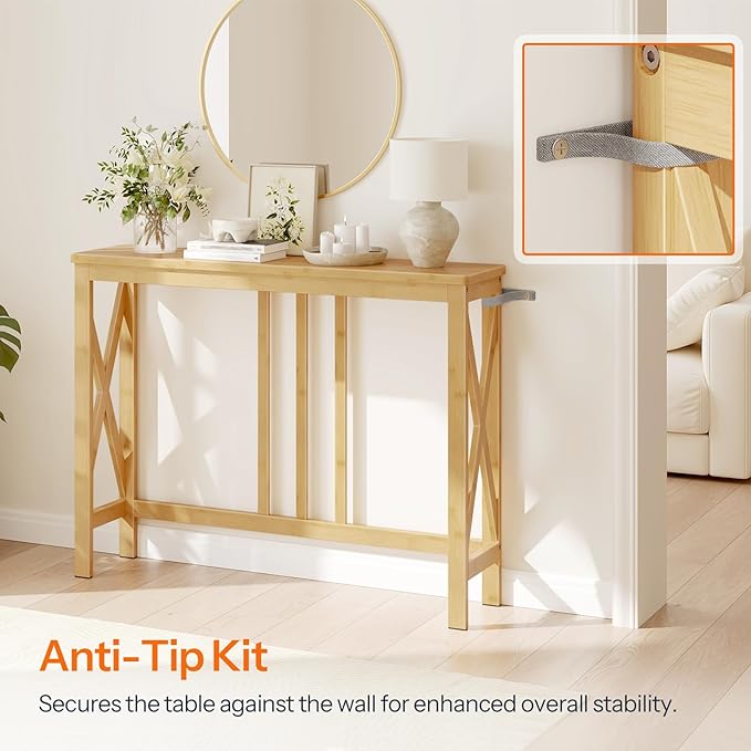 HOOBRO Narrow Console Table, Sofa Table