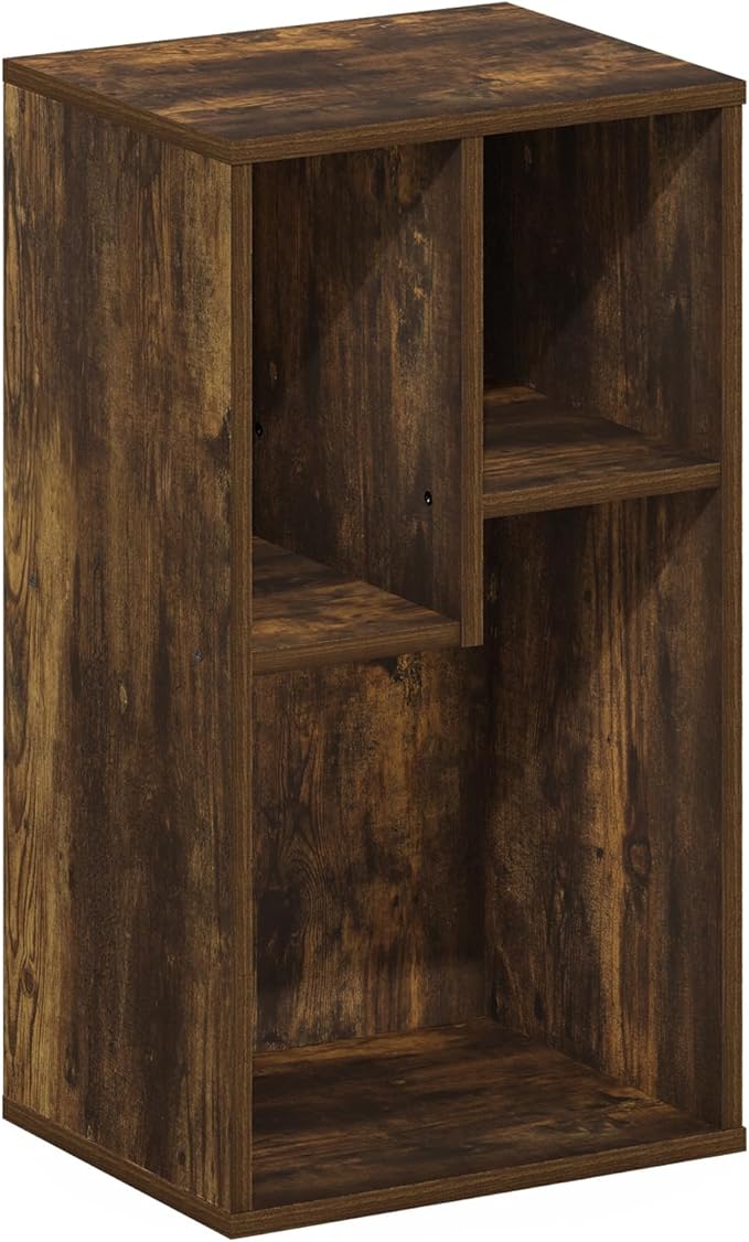 Furinno DALY Book Shelf, 3-Cube Bookshelf, Cube Storage Organizer Bookcase