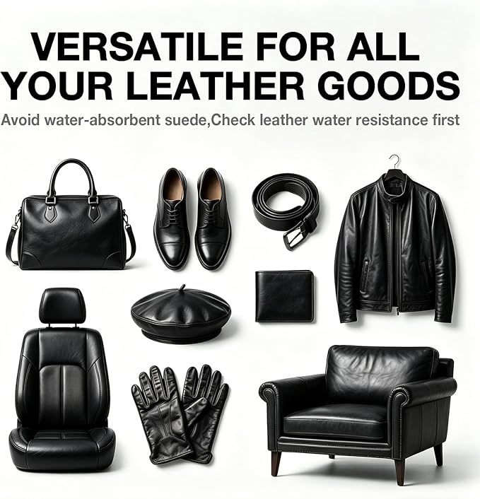 Black Leather Repair Kit, Leather Recoloring Balm – Restore & Repair Faded