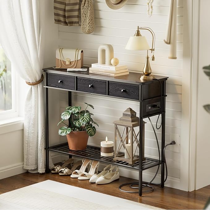 38" Entryway Table Console Table