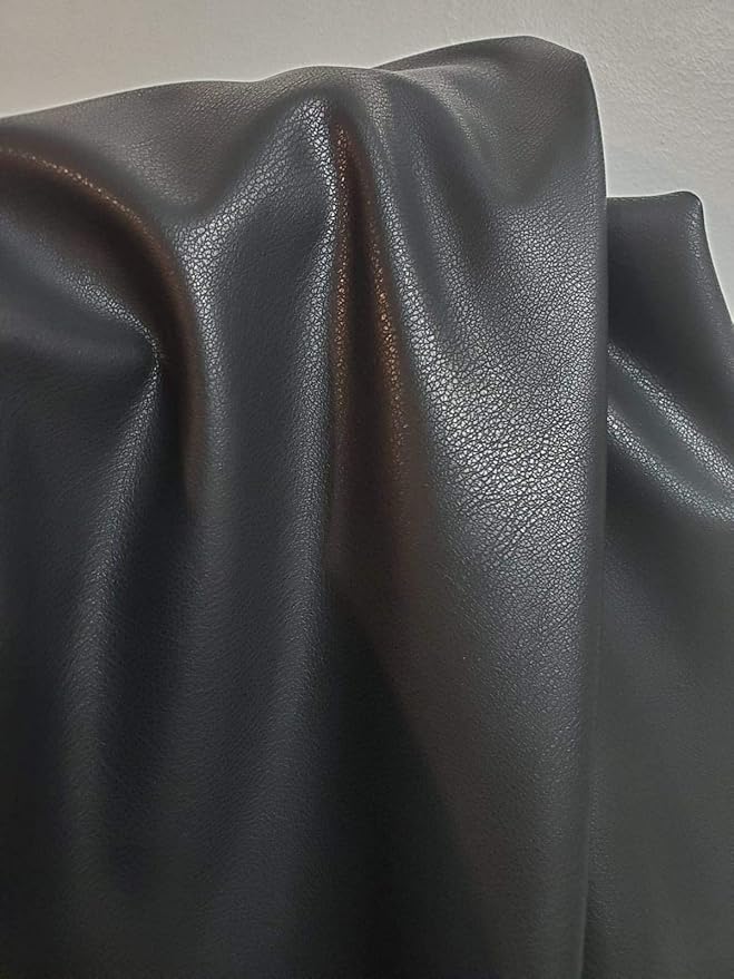 NAT Leathers | Black Soft faux Vegan PU {Peta Approved Vegan} Leather by the