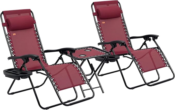 Outsunny Zero Gravity Chair Set