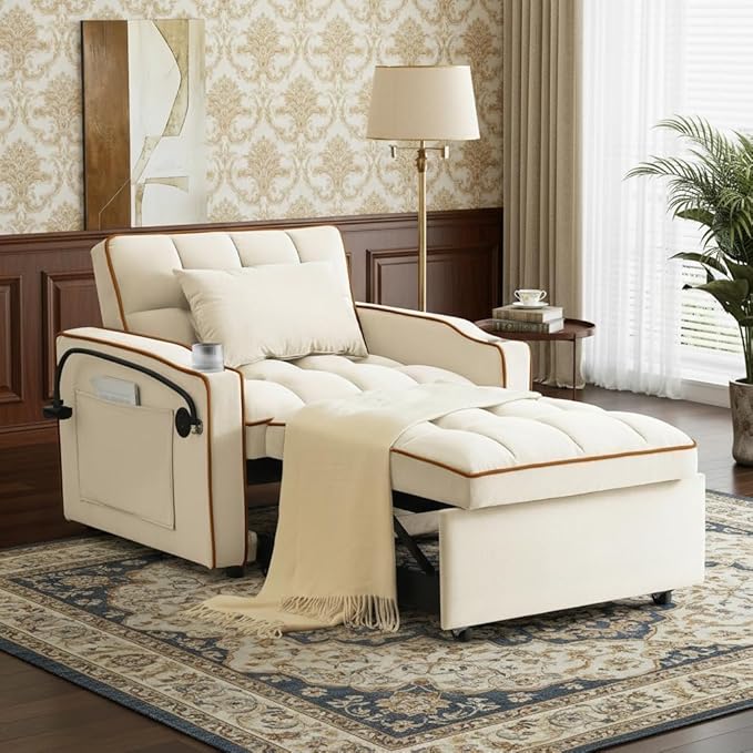 Convertible Sleeper Chair, Chairs Bed Sleepers