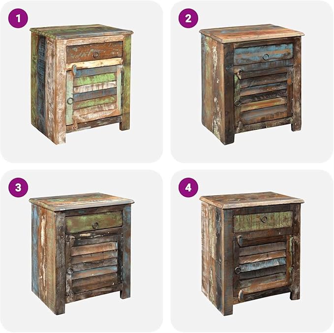 Gecheer Reclaimed Wood End Table