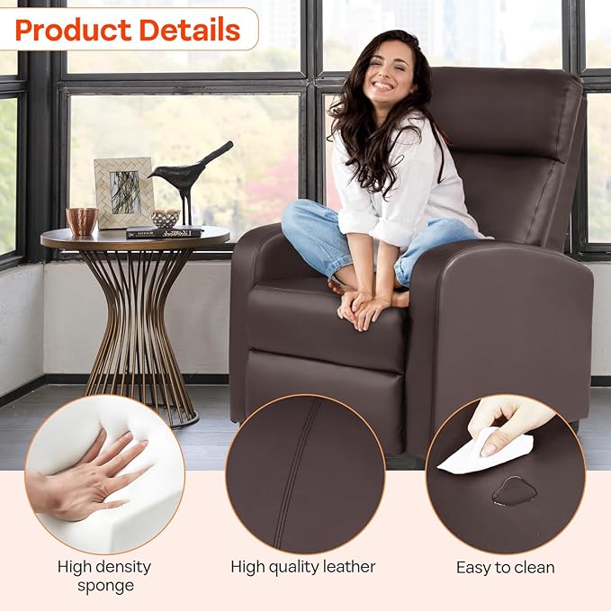 FDW Recliner Chair Massage Chair Reading Chair Reclining Sofa Home Theater