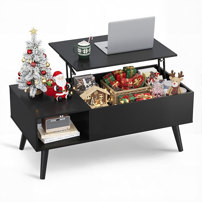 WLIVE Coffee Table for Living Room, Lift Top Coffee Table