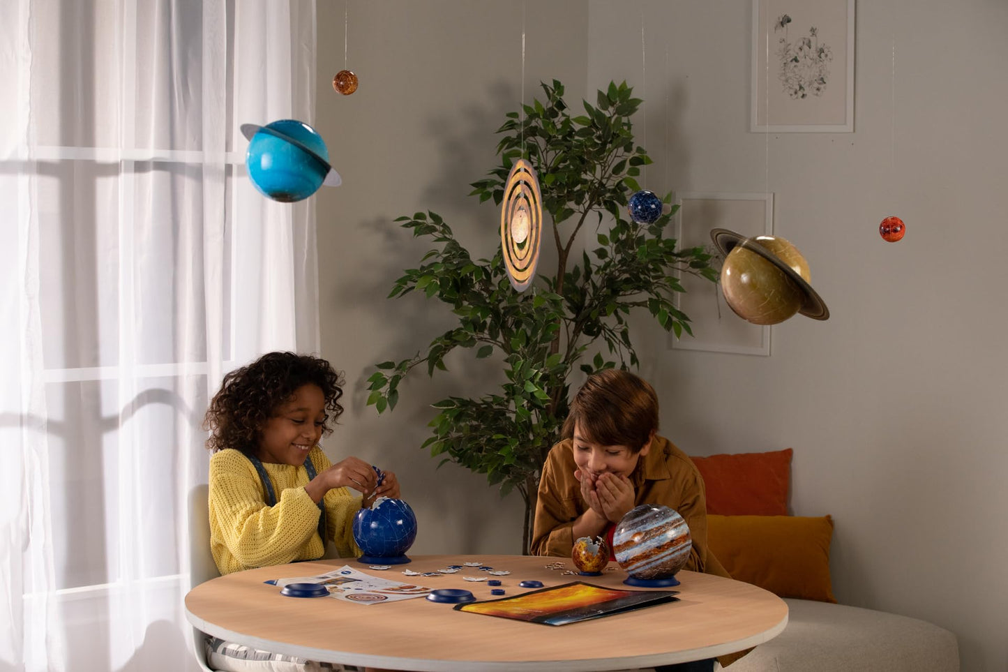 Ravensburger Solar System 540 Piece - 9 Planet 3D Jigsaw Puzzle Set for Kids & Adults - Easy Click Technology - Durable Material - MESH Accredited