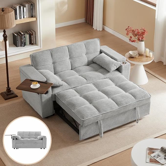 Auvsoce 65'' Convertible Sleeper Sofa Bed