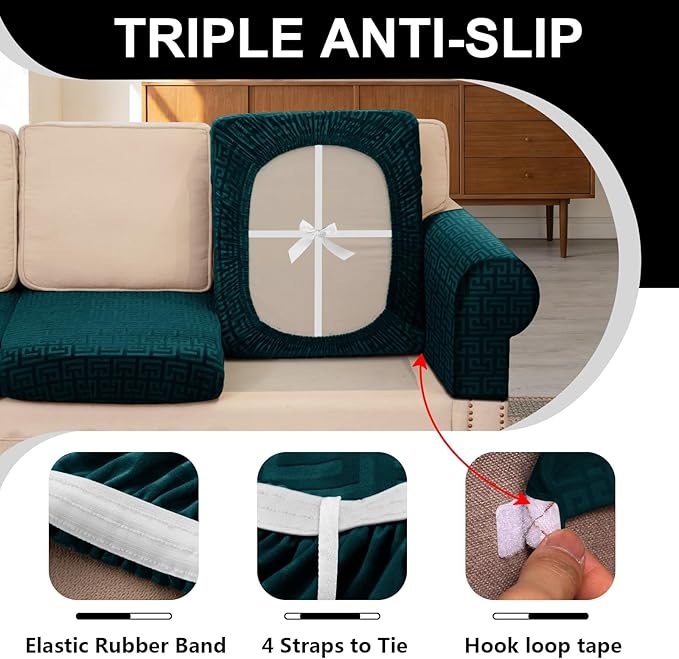UNBBRRL Stretch Couch Backrest Cushion Cover