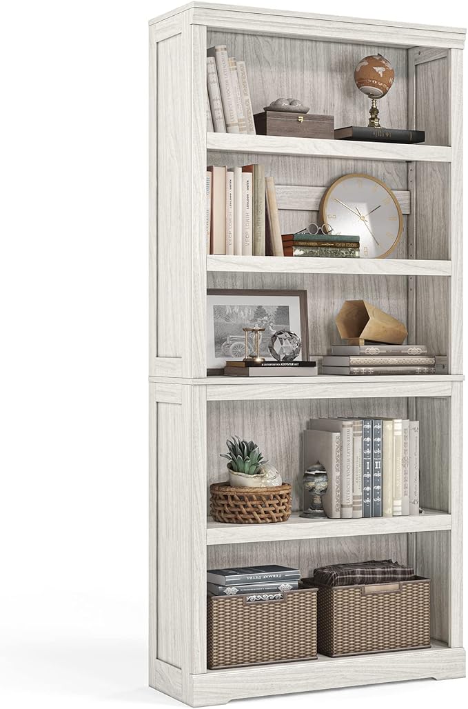 LINSY HOME 5-Shelf Bookcase, Bookshelves Floor Standing Storage Shelves 68 in