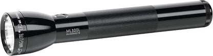 Maglite ML300L-S3016 ML300L LED 3-Cell D Flashlight, Black