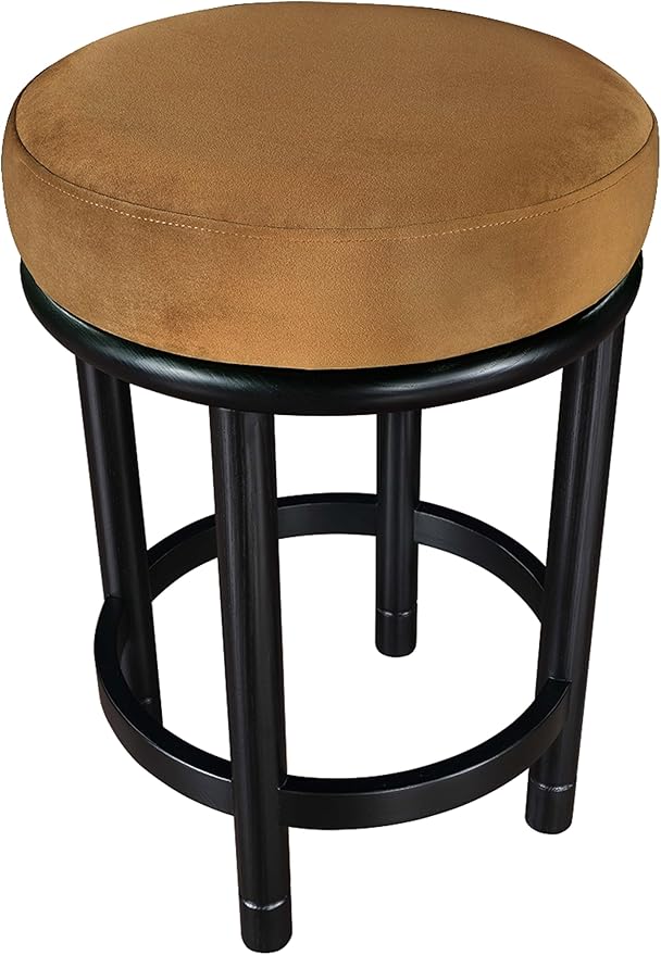 Meridian Furniture 977Saddle-C Monette Collection Art Deco Counter Stool