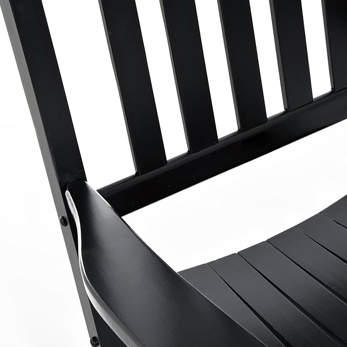 Outsunny Outdoor Rocking Chair, Patio Wooden Rocking Chair