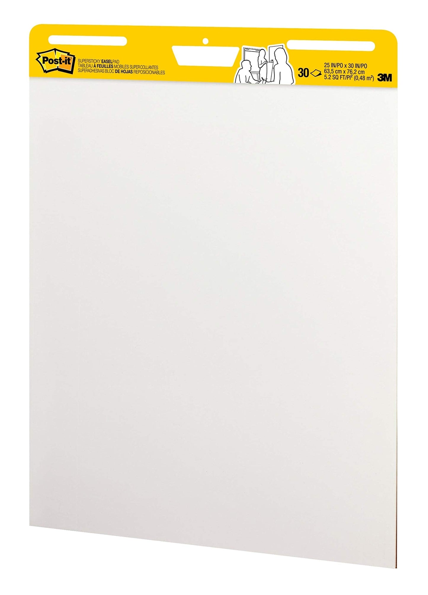 Post-it Super Sticky Easel Pad, 25 x 30 Inches, 30 Sheets Per Pad, 2 Pads, Large, White, Premium Self Stick Flip Chart Paper, Anchor Chart, Office Supplies & School Supplies, Great for Teachers and Students