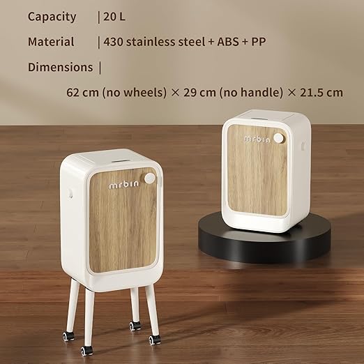 MRBIN Stainless Steel Motion Sensor Trash Can Bathroom