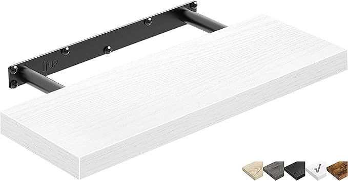 QEEIG Floating Shelf for Wall Bathroom Shelves Bedroom Kitchen Living Room